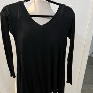 black long sleeve top